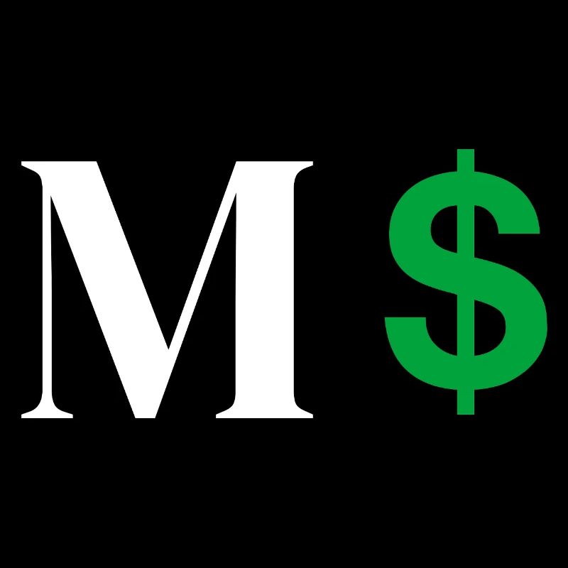 Buchstabe M Dollar