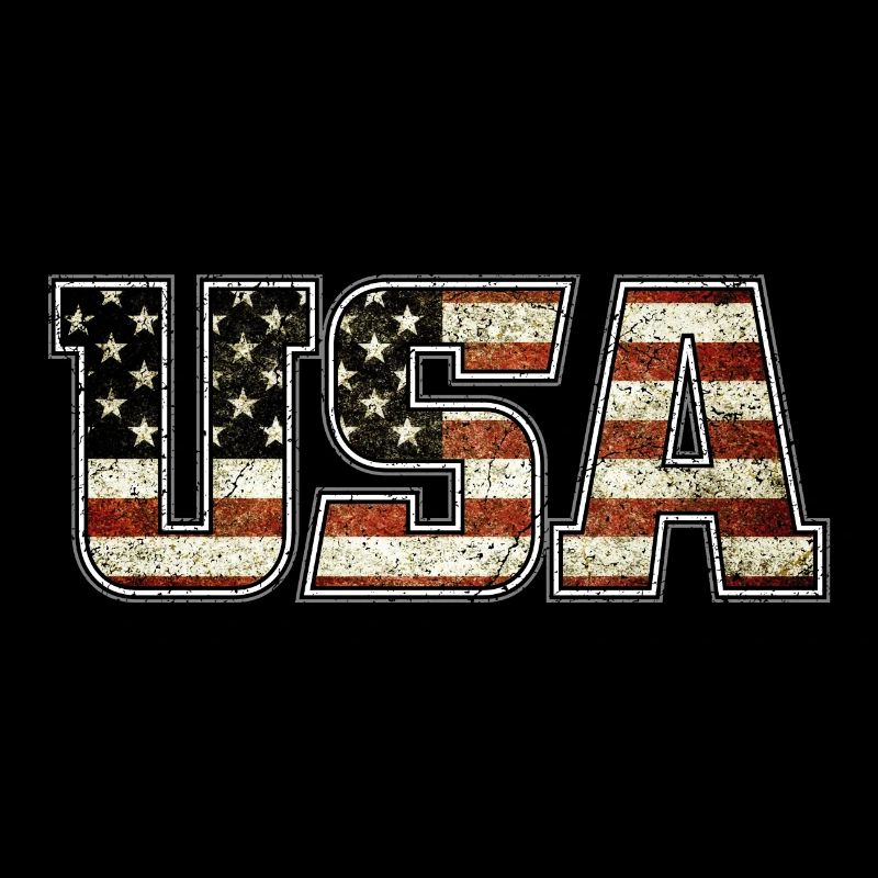 USA Flag Typo (à l'ancienne)