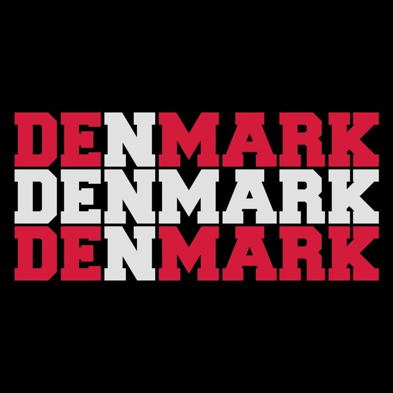Denmark Danmark Flag Logo