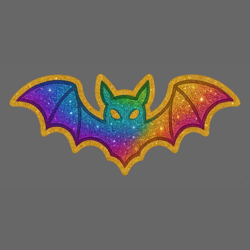 Galactic Bat Glitter Bat