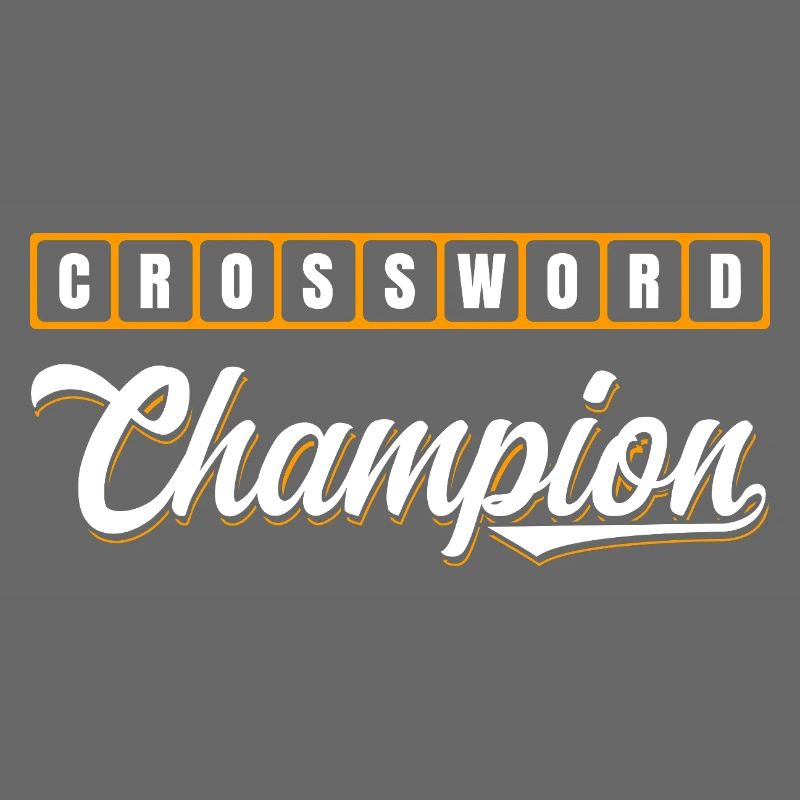 Conception typographique de Champion des mots croisés