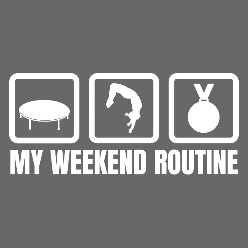 Trampolin Wochenendroutine