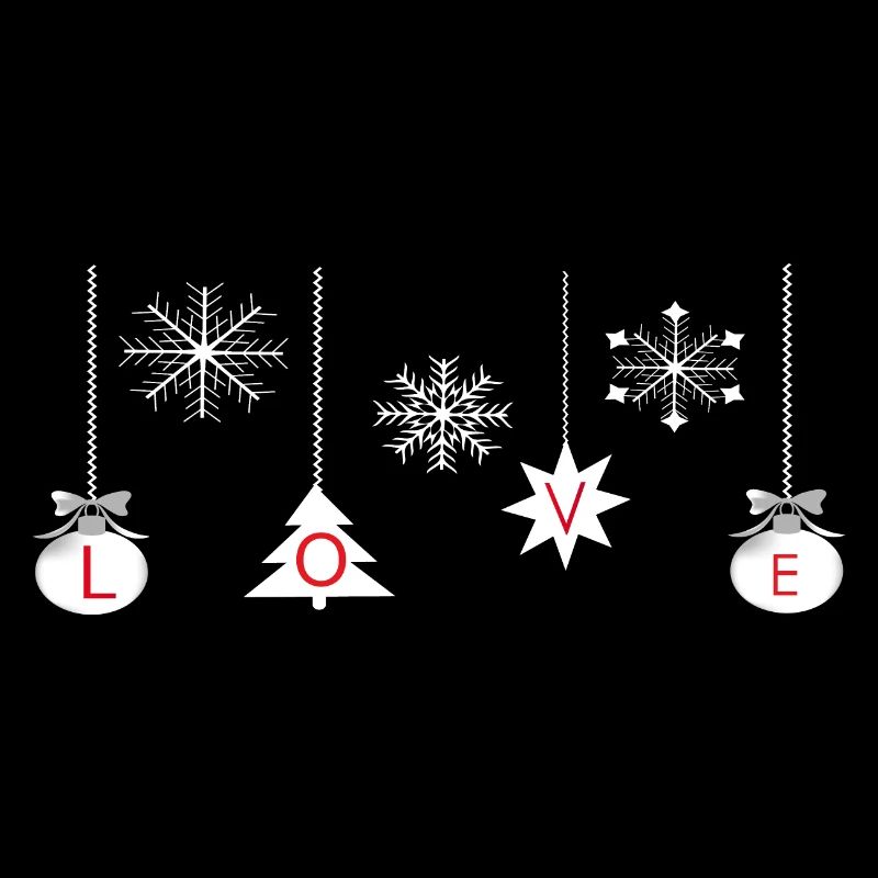 Boules de Noël avec amour