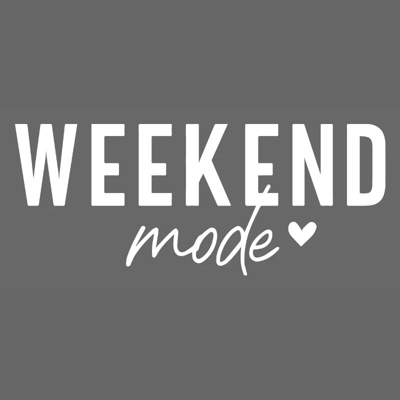 Wochenend-Modus-Stimmung