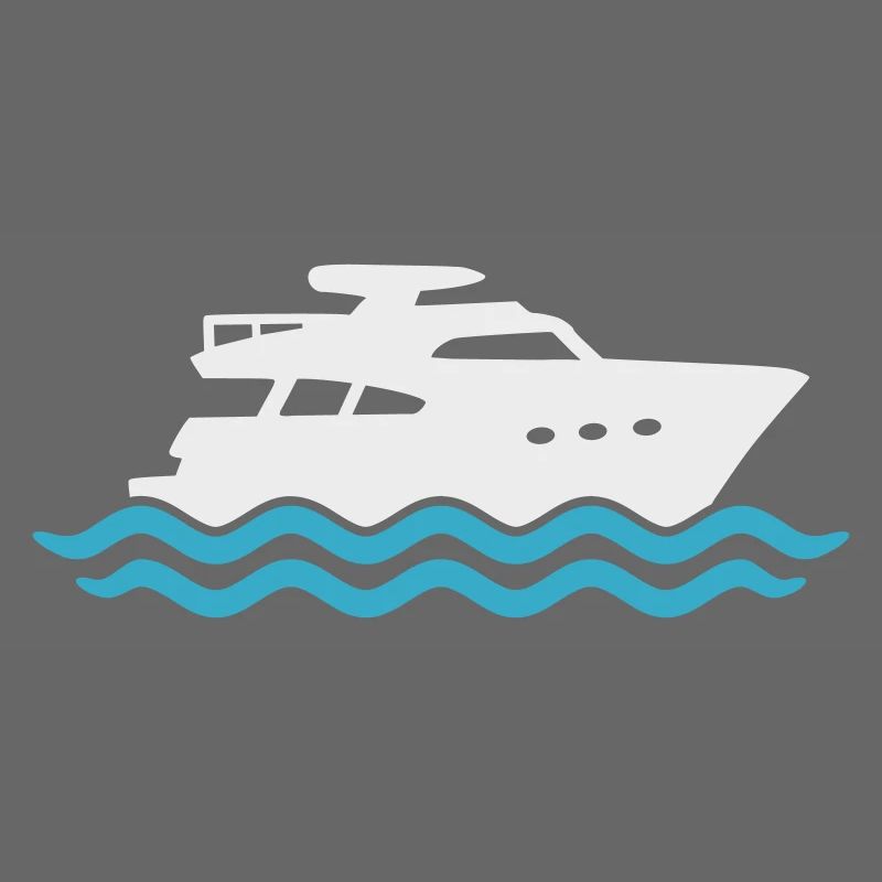 Yacht Silhouette Motorboot