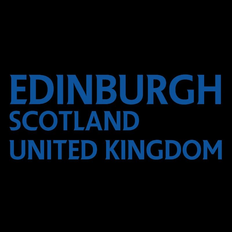 Édimbourg – Écosse Textdesign