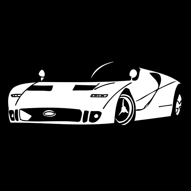 White sport car
