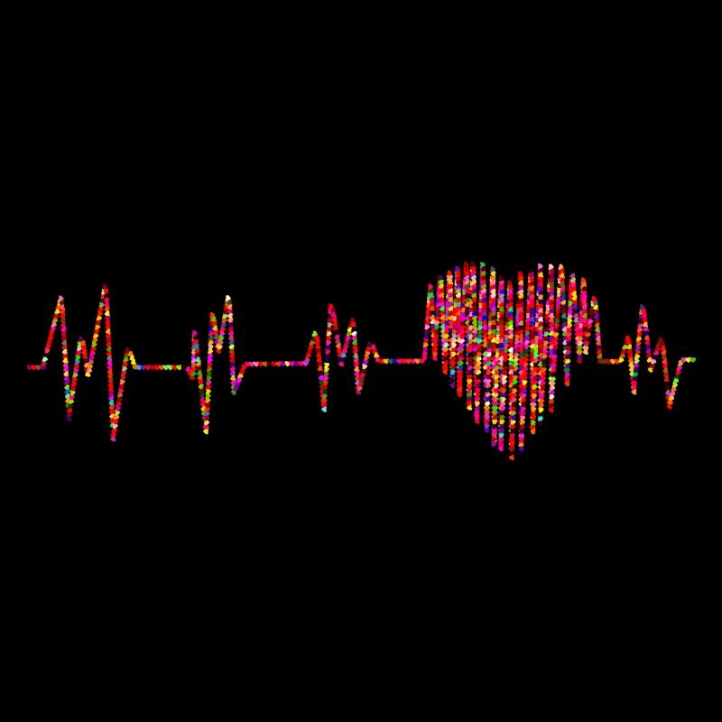 ECG avec de petits coeurs