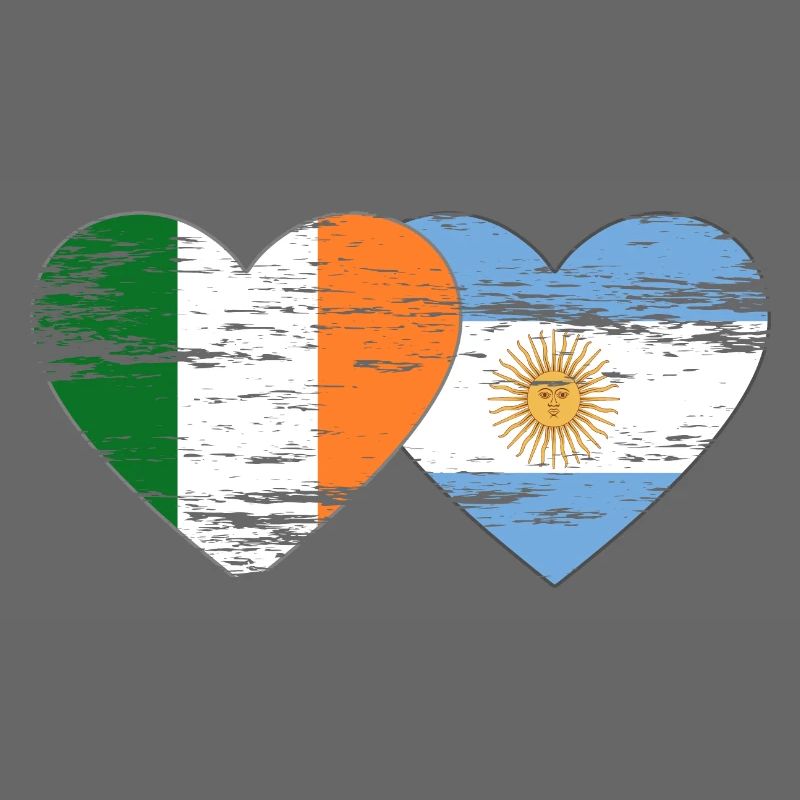 Irlande Argentine Drapeau Utilisé