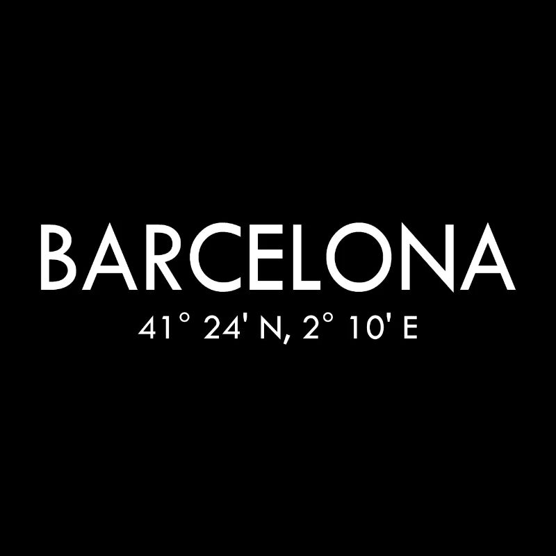 Barcelona - Spain - Coordinates Latitude Longitude