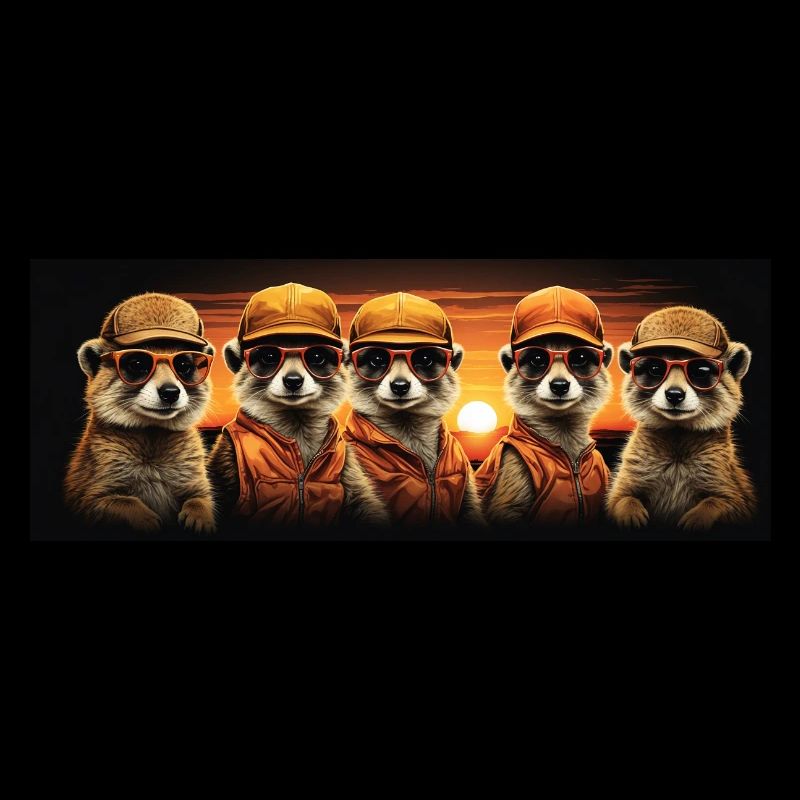 Cool suricate groupe de suricates