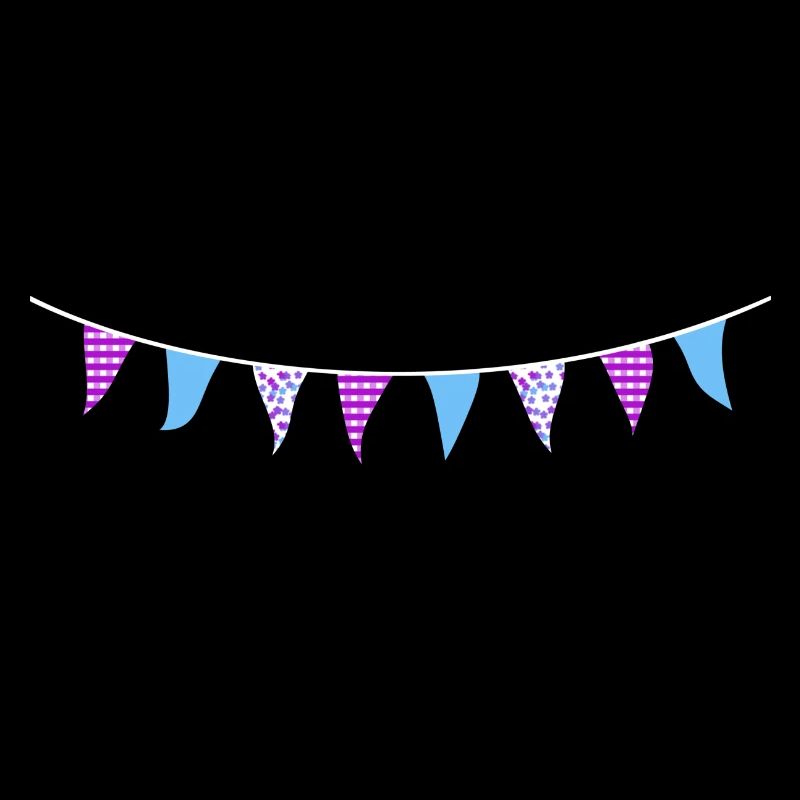 Blue and Purple Bunting