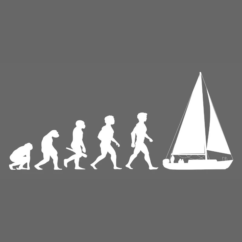 Evolution sailing sailboat sailing ship