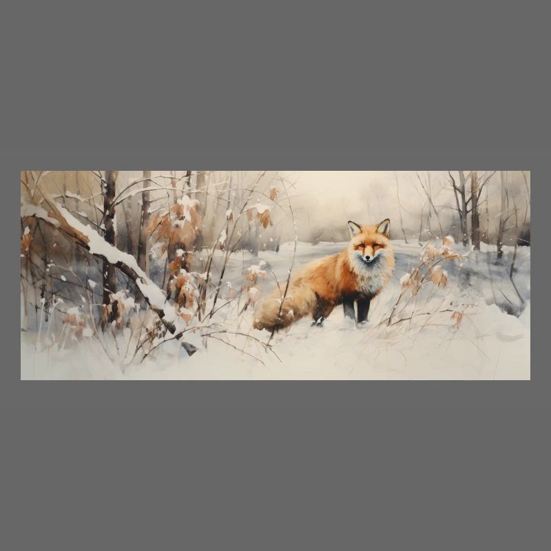 Fuchs Landschaft Schnee