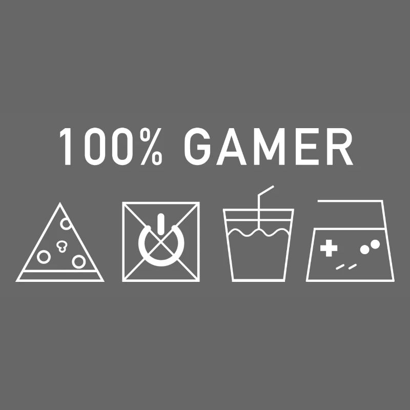 100% Gamer (Version Blanche)