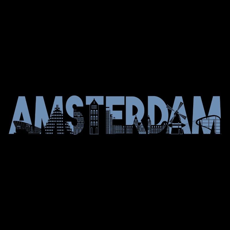 Amsterdam Skyline Silhouette – Urbain