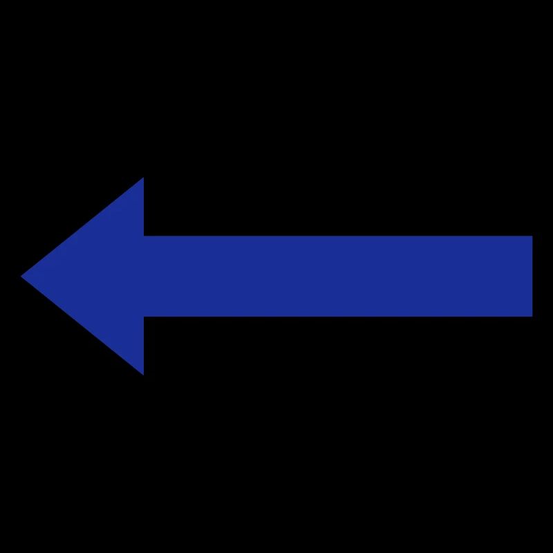 Flèche gauche bleue
