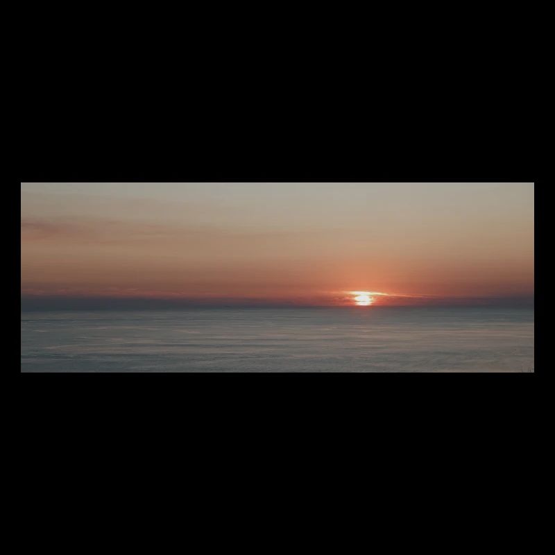 Coucher de soleil sur la mer