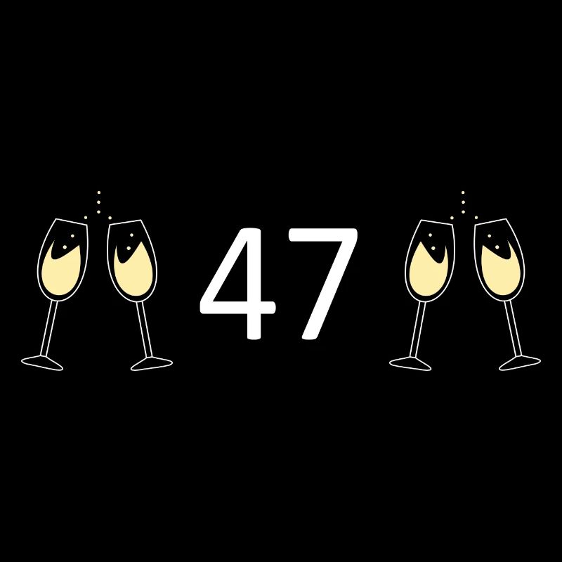 47e anniversaire 47 ans 47 ans numéro 47