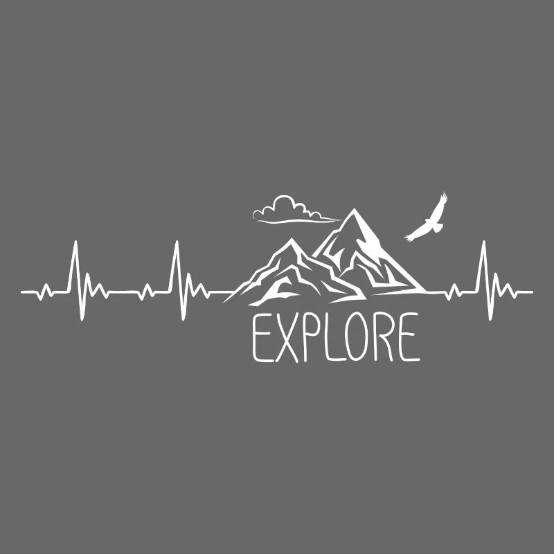 Explore Mountain Mountain Heartbeat Frequency Pulse ECG