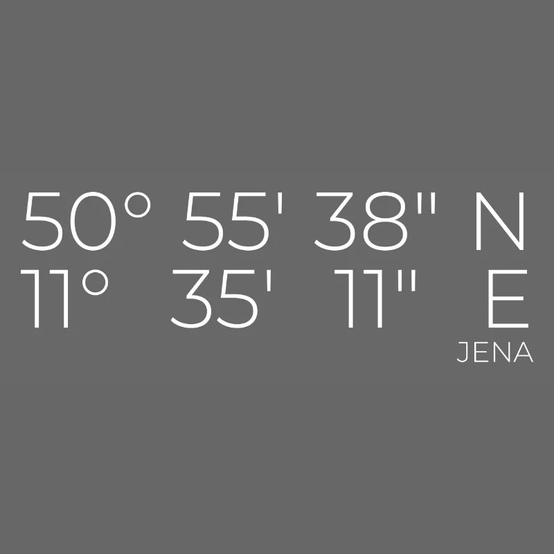 Coordinates Jena, Thuringia