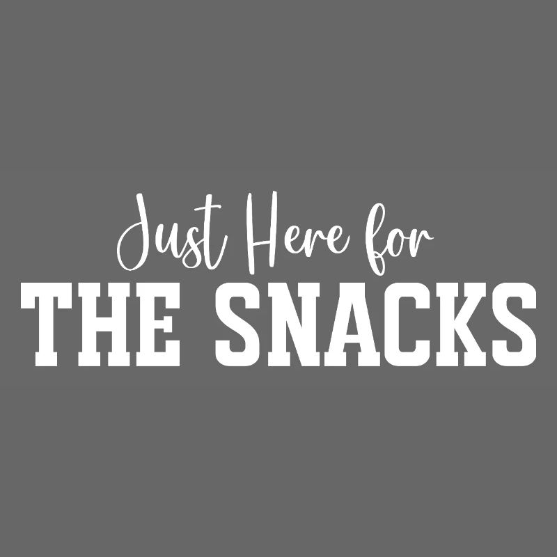 Snack Time Bold Typography Tee Print