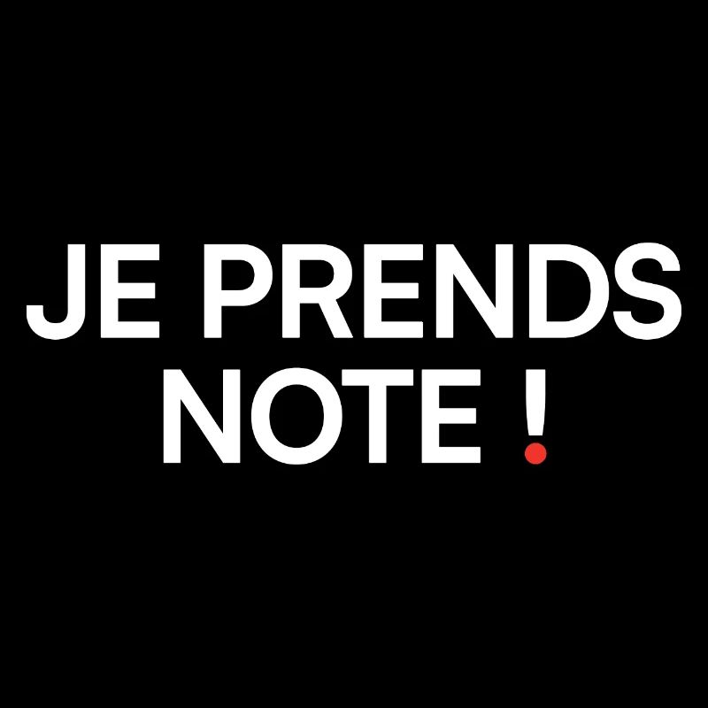 Je prends note humour réunion bureau
