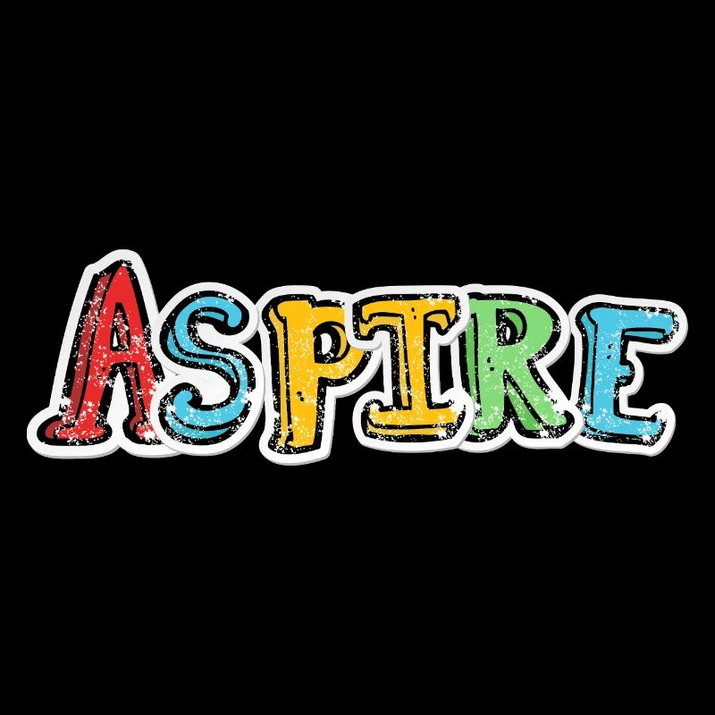 Aspire Lettrage Graffiti Coloré