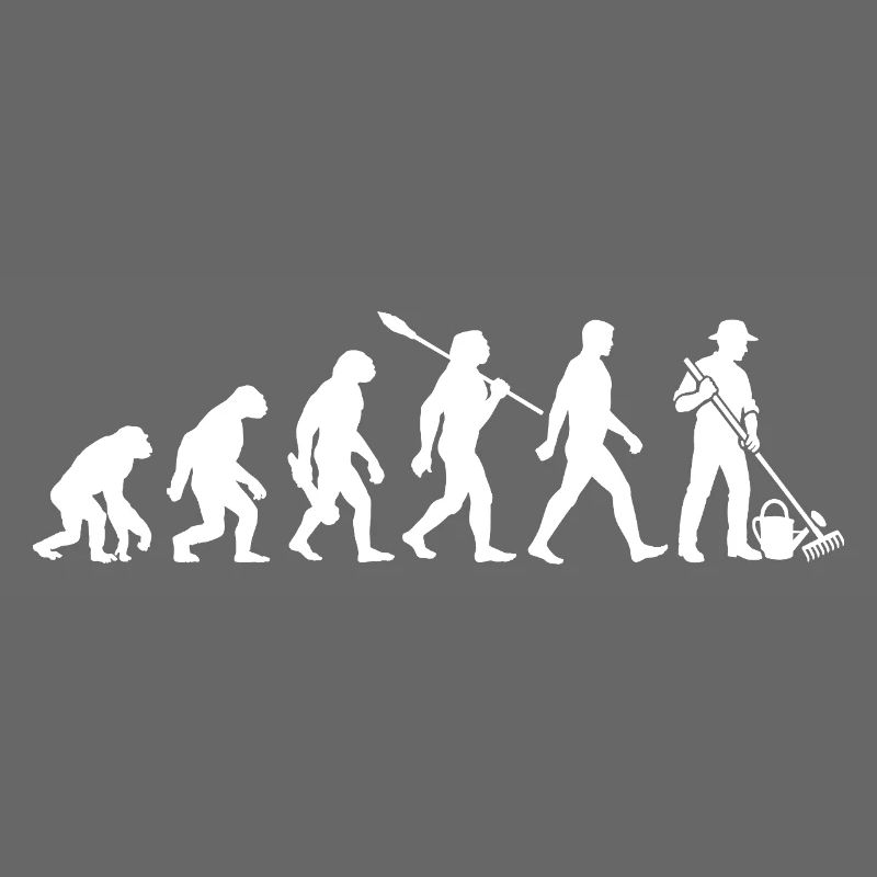 Evolution - Gärtner - Garten - Gartenarbeit