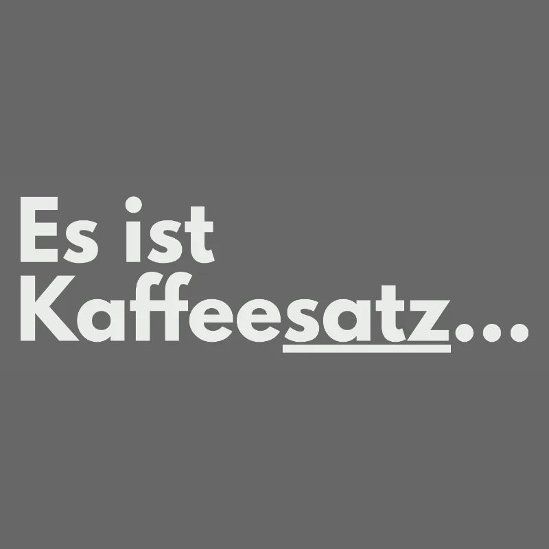 C’est une faute de conception de marc de café