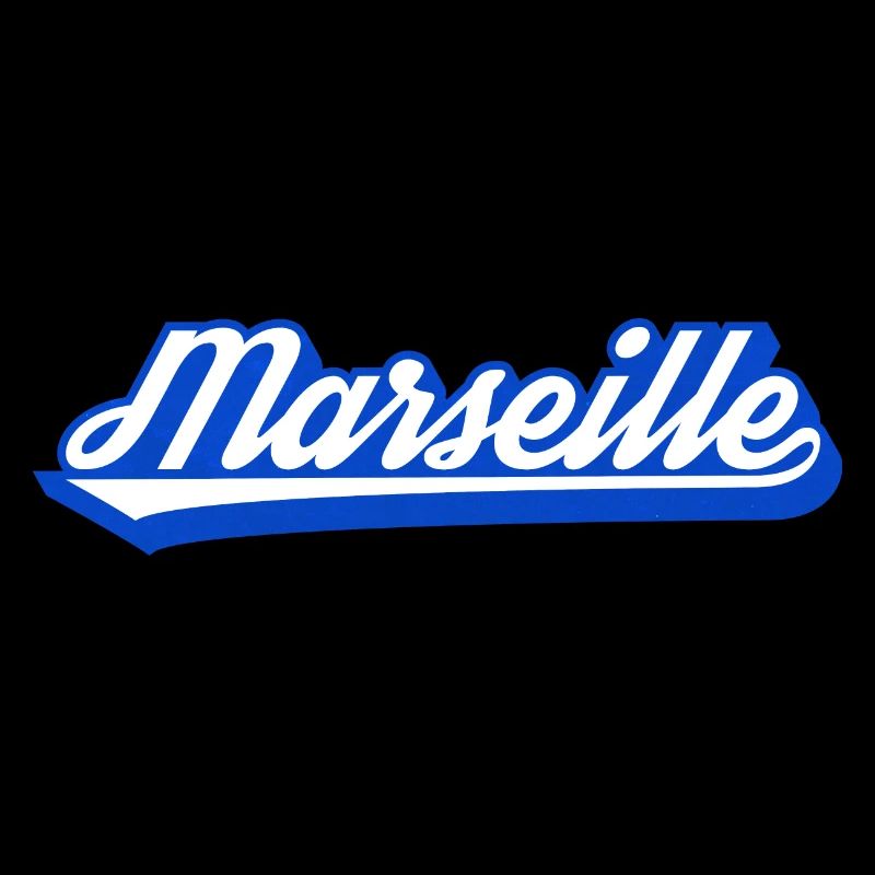 Marseille Retro Blau Script