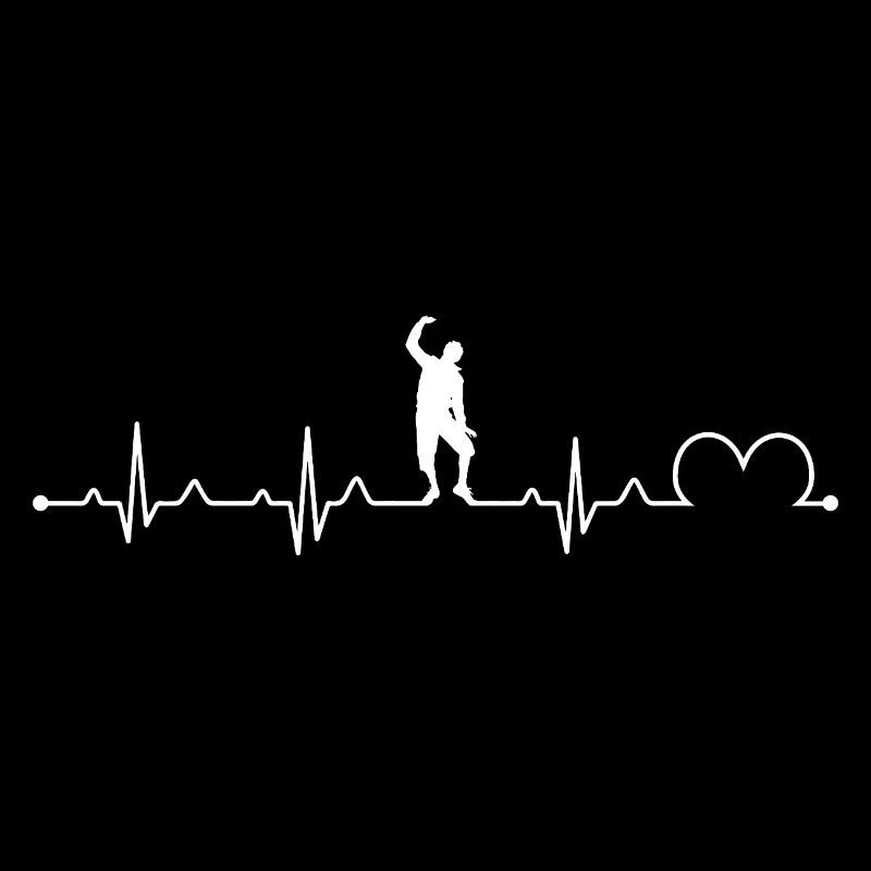 Krump Dance Heartbeat Pulse Retro Silhouette Art