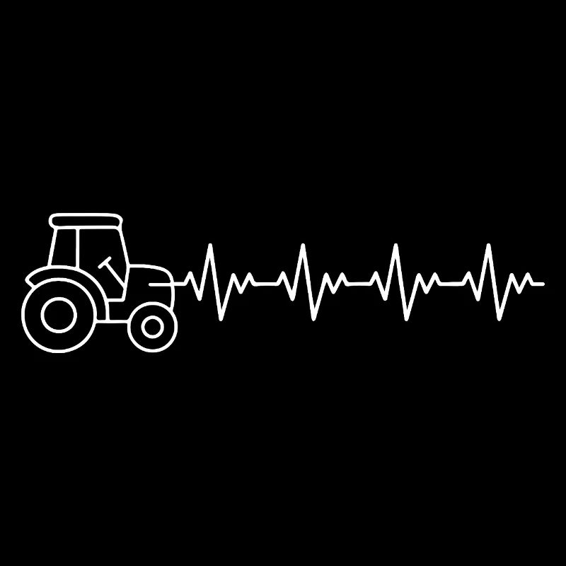 Traktor Bauer EKG Herzschlag