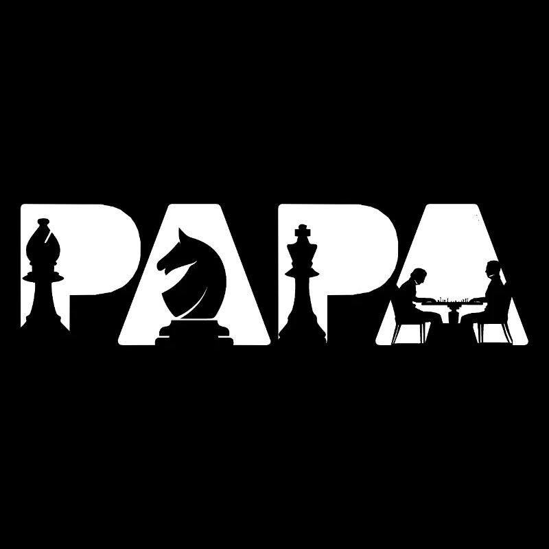 Papa Chess Player Board Game Dad Chess Dad
