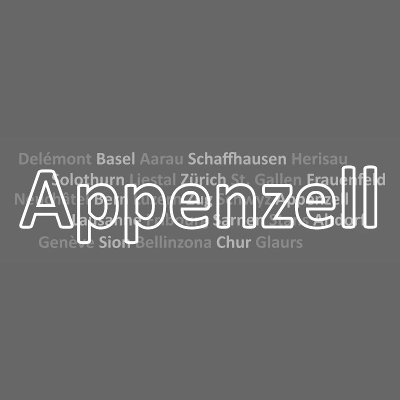 Schweizer Städte Appenzell