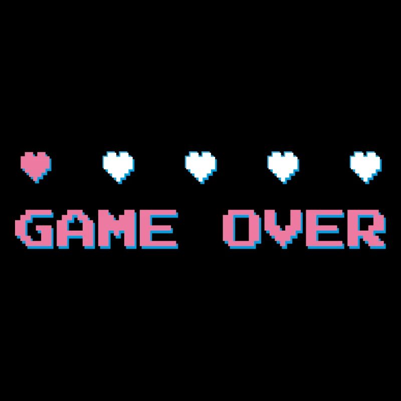 Game Over - Gamer - Computerspiel 90er Konsole