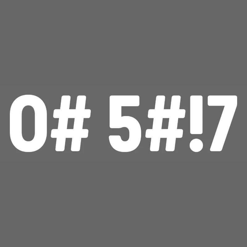 Oh Scheiße, codiert