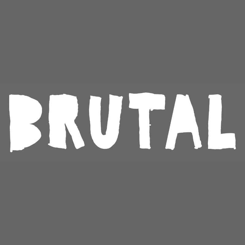 Brutal Distressed Bold logo design