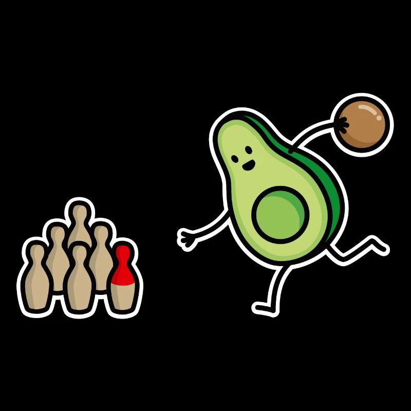 Drôle de bowling à l’avocat, bowler, bowling, bowler