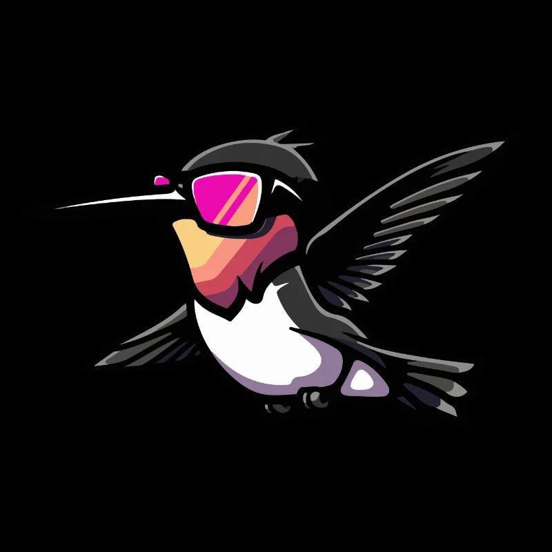 Kolibri Vogel Comic Cool