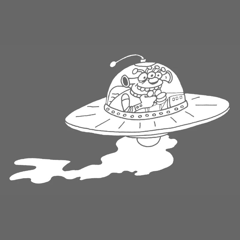 Vaisseau spatial extraterrestre (blanc)