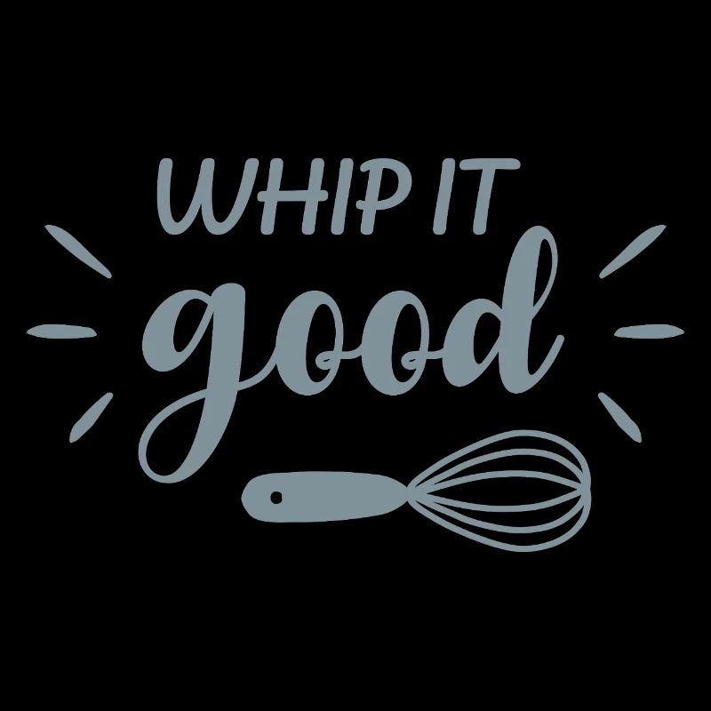 Whip It Good Drôle Baking Citation Retro Design