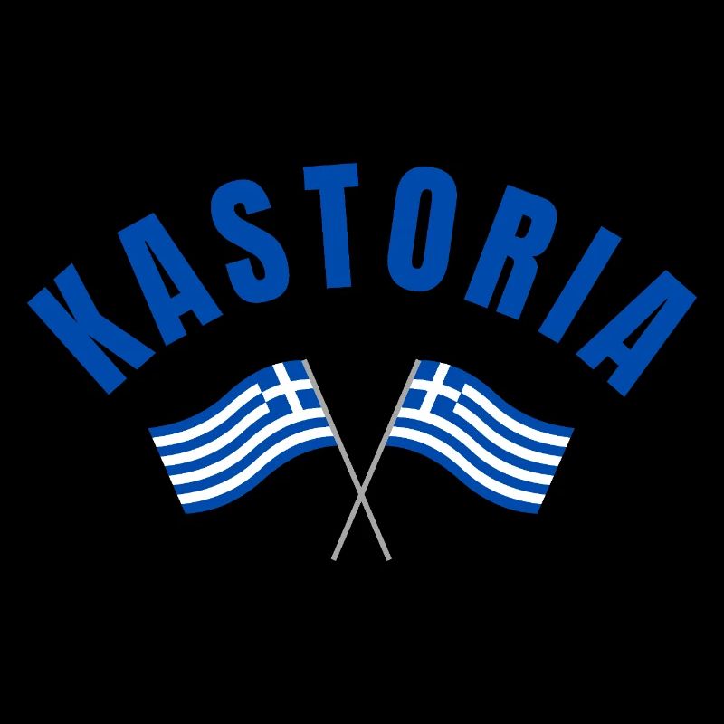 Drapeaux grecs de Kastoria