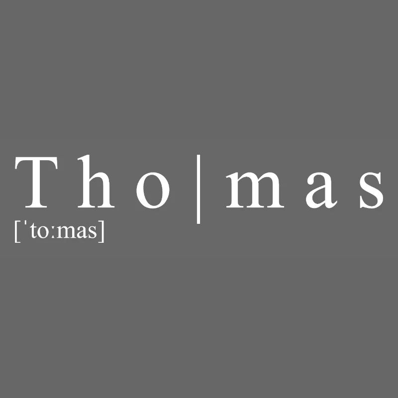Thomas Definition Typografie