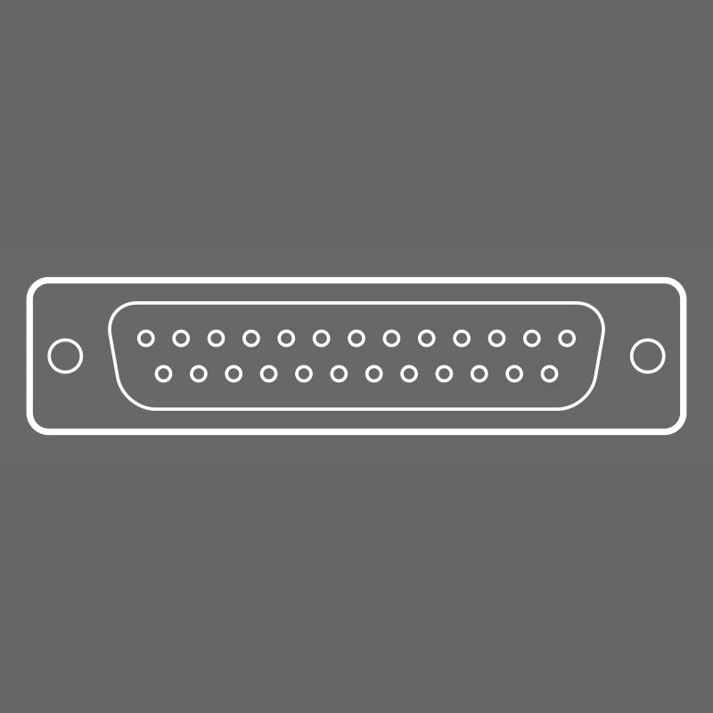 DB 25 Connector Parallel, Drucker