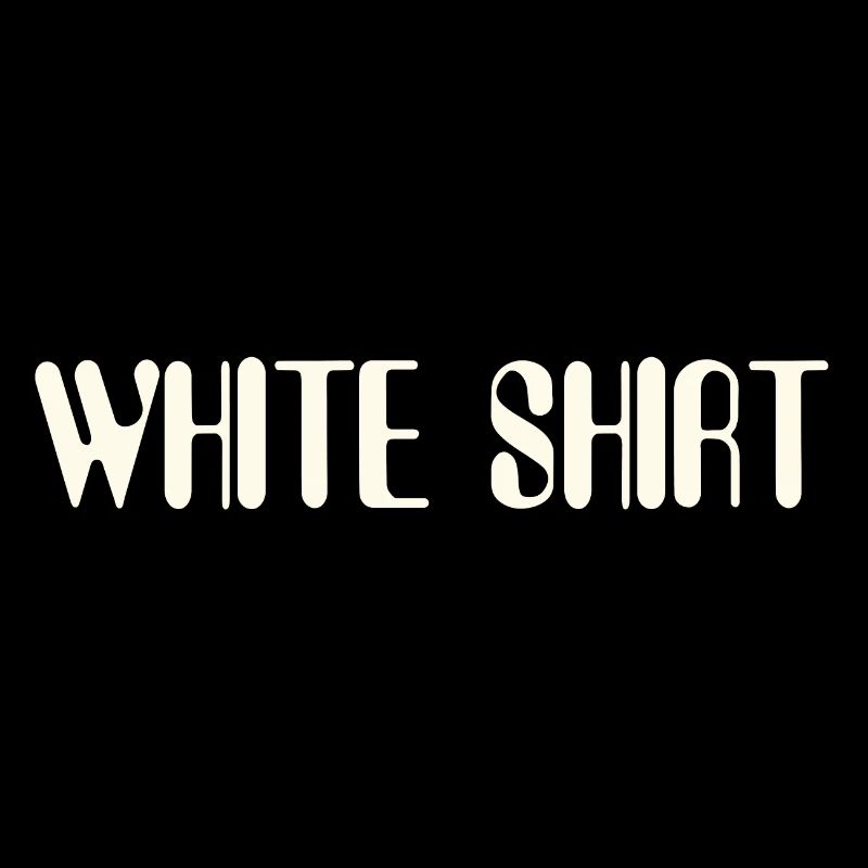 Chemise blanche | Chemise de chanson | Pull à bande