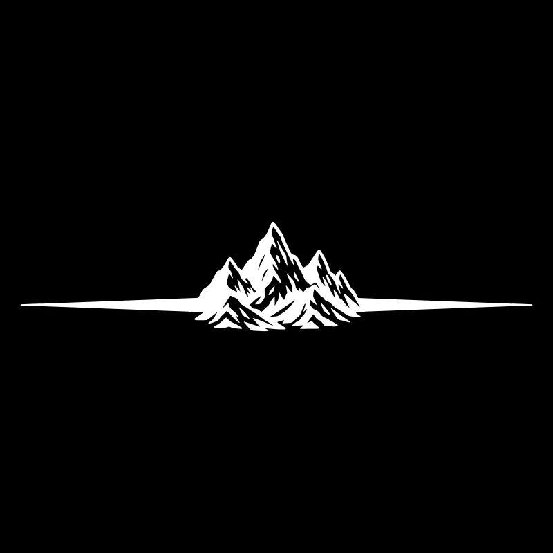 Mountains Line Symbol Mountains