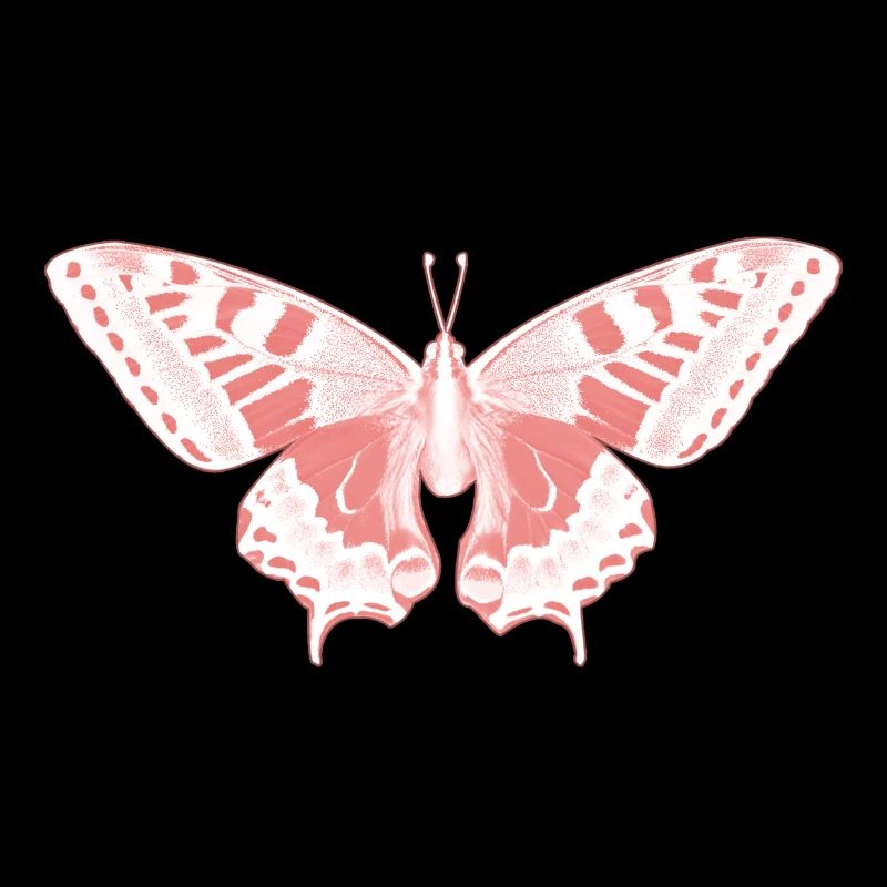 Papillon Rose Éthérée