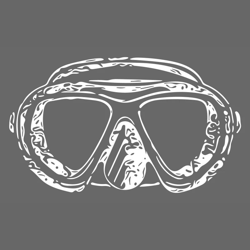 Masque de plongée vintage vector