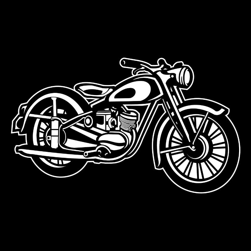 Motorrad / Classic Motorcycle 04_weiß